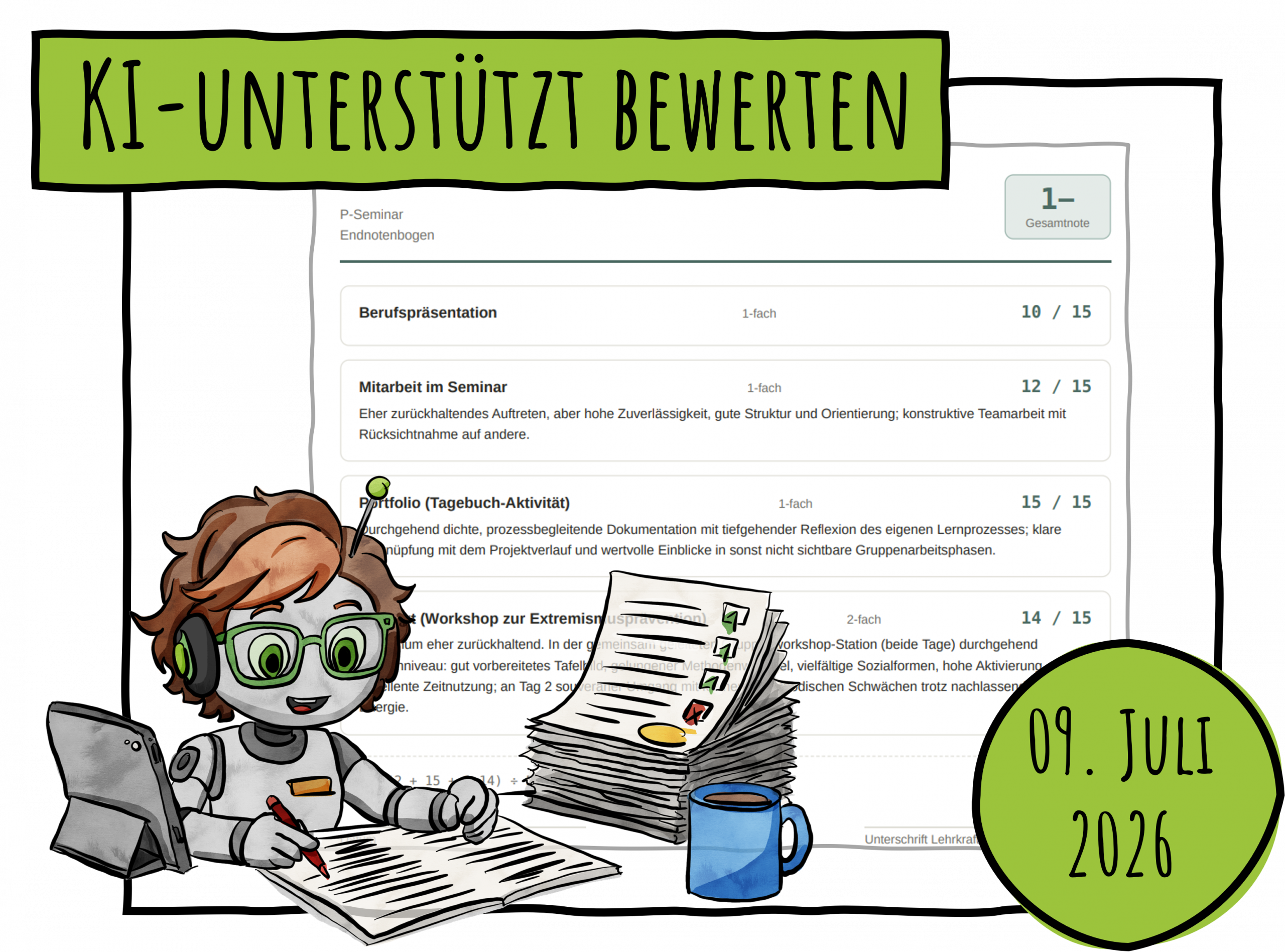Komplexe Bewertungen KI-unterstützt durchführen